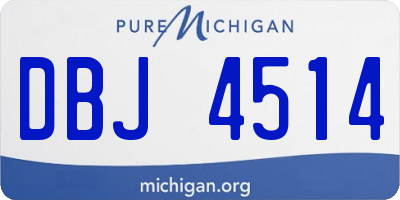 MI license plate DBJ4514