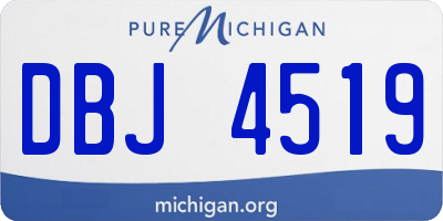 MI license plate DBJ4519
