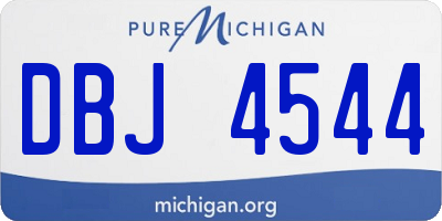 MI license plate DBJ4544