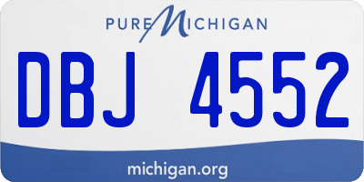 MI license plate DBJ4552