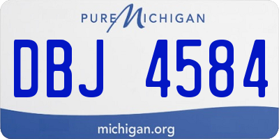 MI license plate DBJ4584