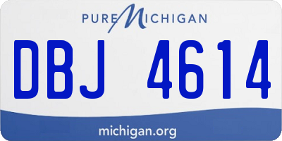 MI license plate DBJ4614