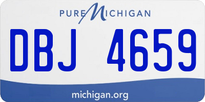 MI license plate DBJ4659