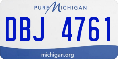 MI license plate DBJ4761