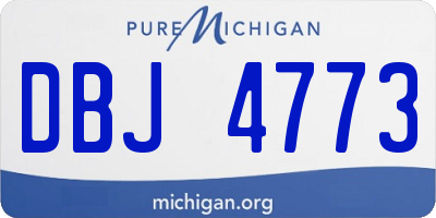 MI license plate DBJ4773