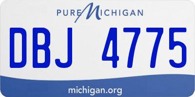 MI license plate DBJ4775