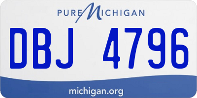 MI license plate DBJ4796