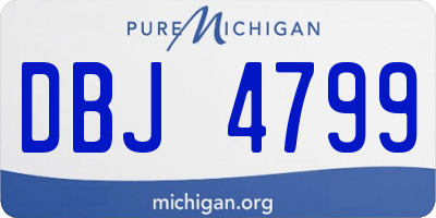 MI license plate DBJ4799