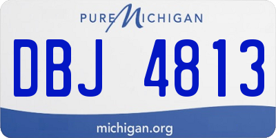 MI license plate DBJ4813