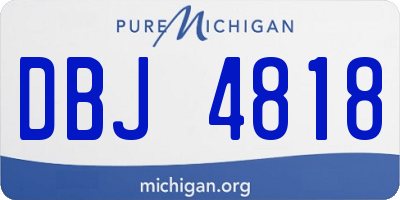 MI license plate DBJ4818