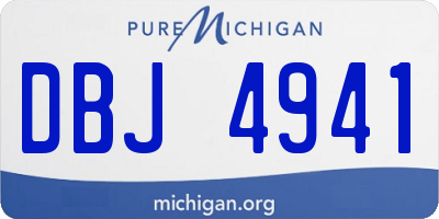 MI license plate DBJ4941