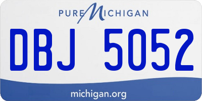MI license plate DBJ5052