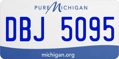 MI license plate DBJ5095