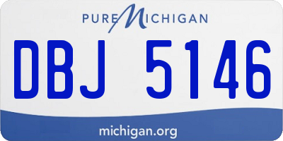 MI license plate DBJ5146