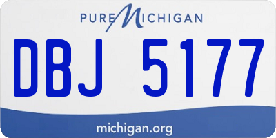 MI license plate DBJ5177