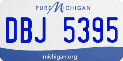 MI license plate DBJ5395