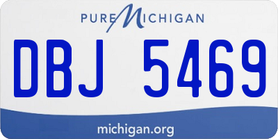 MI license plate DBJ5469