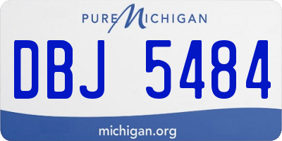 MI license plate DBJ5484