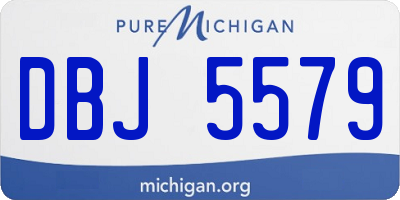 MI license plate DBJ5579