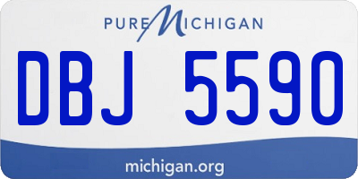 MI license plate DBJ5590