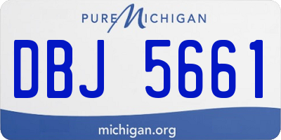MI license plate DBJ5661