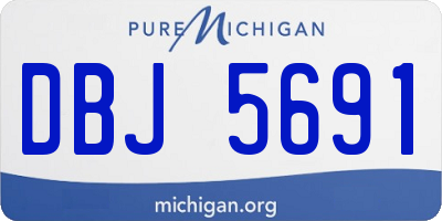 MI license plate DBJ5691