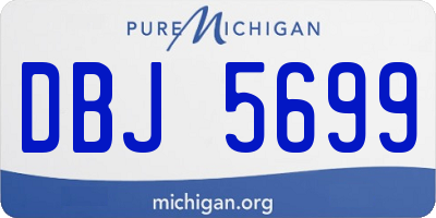 MI license plate DBJ5699