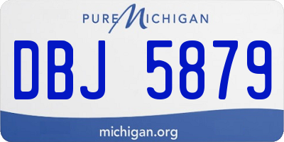 MI license plate DBJ5879