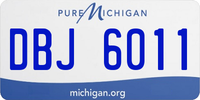 MI license plate DBJ6011