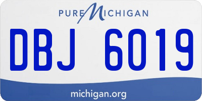 MI license plate DBJ6019