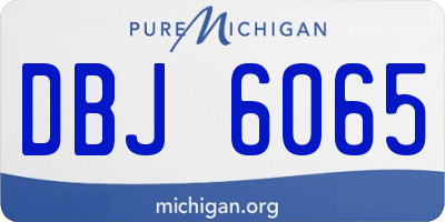 MI license plate DBJ6065