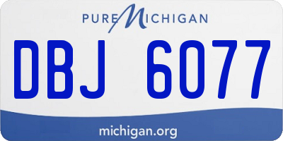 MI license plate DBJ6077