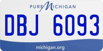 MI license plate DBJ6093