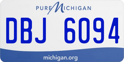 MI license plate DBJ6094