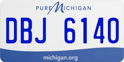 MI license plate DBJ6140