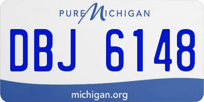 MI license plate DBJ6148