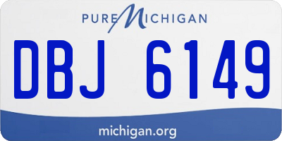 MI license plate DBJ6149
