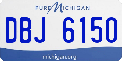 MI license plate DBJ6150