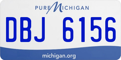 MI license plate DBJ6156