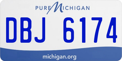 MI license plate DBJ6174