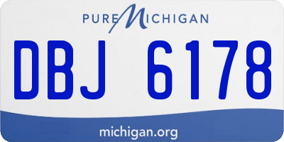 MI license plate DBJ6178