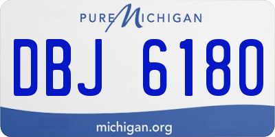 MI license plate DBJ6180
