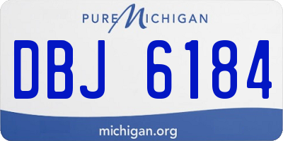 MI license plate DBJ6184