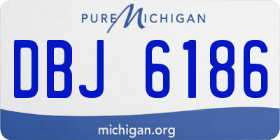 MI license plate DBJ6186