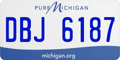 MI license plate DBJ6187