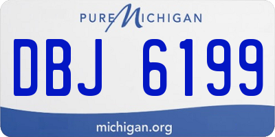 MI license plate DBJ6199