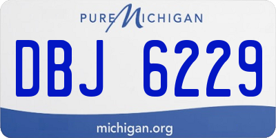 MI license plate DBJ6229