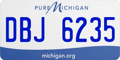 MI license plate DBJ6235