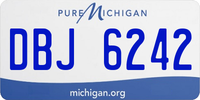 MI license plate DBJ6242