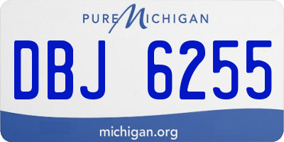 MI license plate DBJ6255